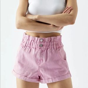 Pacsun pink paperbag mom Shorts
